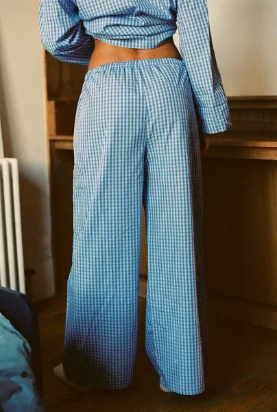 Nénés Nénés Hose Diana, Blaue karos, – Produktbild 2 von 4