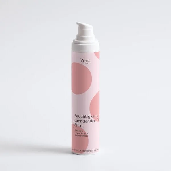 Zero Skin Zero Skin Feuchtigkeitsspendendes Gel mit Niacinamide- 50 ml mit 5% Niacinamid (Vitamin B3) – ebenmäßiger Teint & Feuchtigkeitsboost, leichte Gel-Textur mit Ginkgo-Extrakt & Algin – vegan & COSMOS Natural zertifiziert – Produktbild 1 von 4
