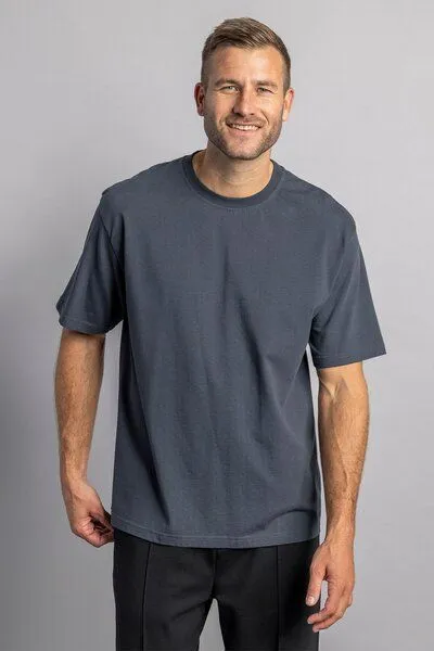 DIRTS dirts Heavy Cotton T-Shirt OVERSIZED, Charcoal, – Produktbild 4 von 4