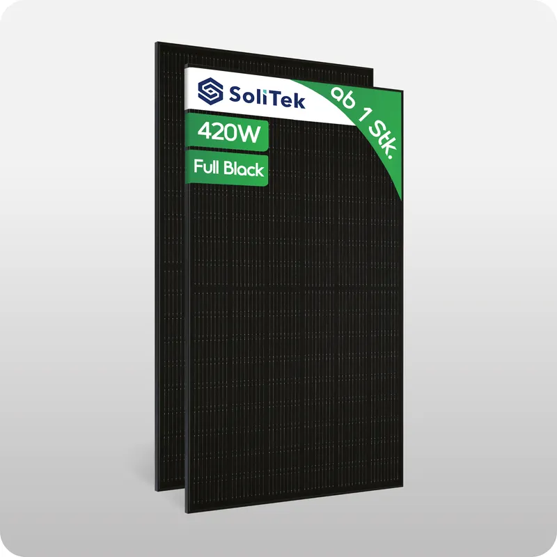 SOLITEK SoliTek BLACKSTAR Bifacial HalfCut 108 Zellen 420W - Preis inkl. MwSt. gem. § 12 Abs. 3 UStG – Produktbild 1 von 1