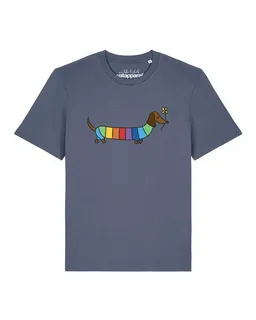 watapparel watapparel T-Shirt Unisex Regenbogen Dackel – Produktbild 1 von 1