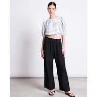 JAN N JUNE JAN N JUNE Leinenhose BEVEREN, Schwarz, – Produktbild 1 von 1