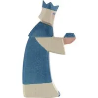 Ostheimer Ostheimer König (blau) 16 cm Laubholz, handgeschnitzt und lasiert – Produktbild 1 von 1