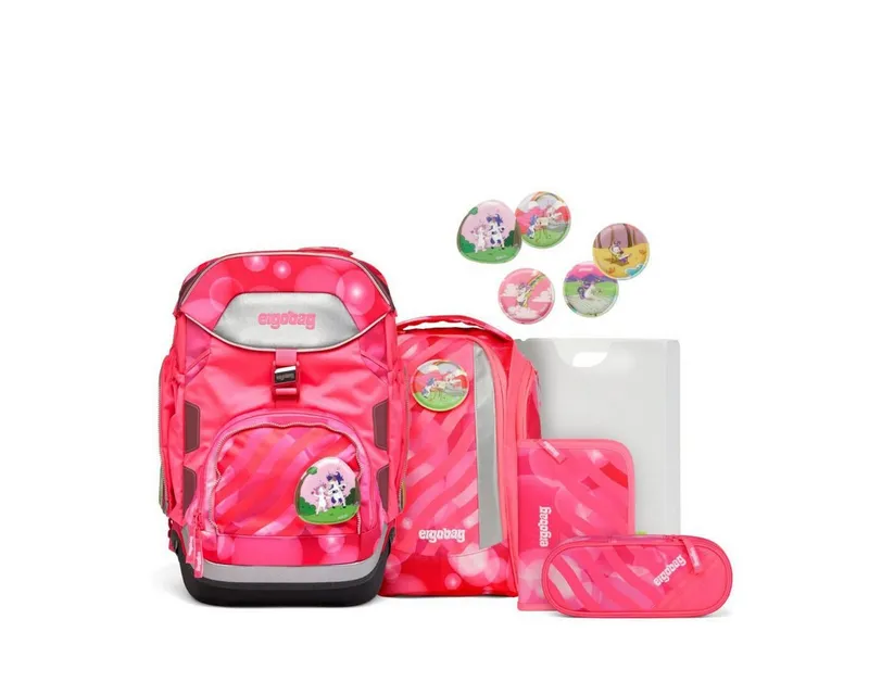 Ergobag Ergobag Schulrucksack Pack (6tlg., inkl. Sportrucksack, Schlamperrolle, Federmäppchen, Heftebox, Kletties), Bunt, – Produktbild 1 von 1
