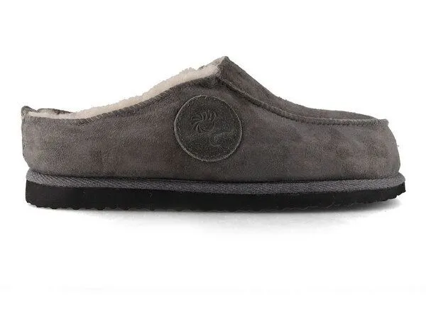 Lammbock Lammbock Lammfell Hausschuhe Lammbert Pantoffeln aus ethischer Schafzucht unisex, Grau, – Produktbild 3 von 4