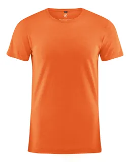 HempAge Hempage Herren vegan T-Shirt Slim Fit Nektarinenorange – Produktbild 1 von 1