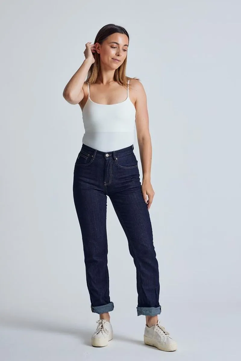 Flax and Loom Slim Fit Jeans Modell: Lucille, Rinse, – Produktbild 1 von 1