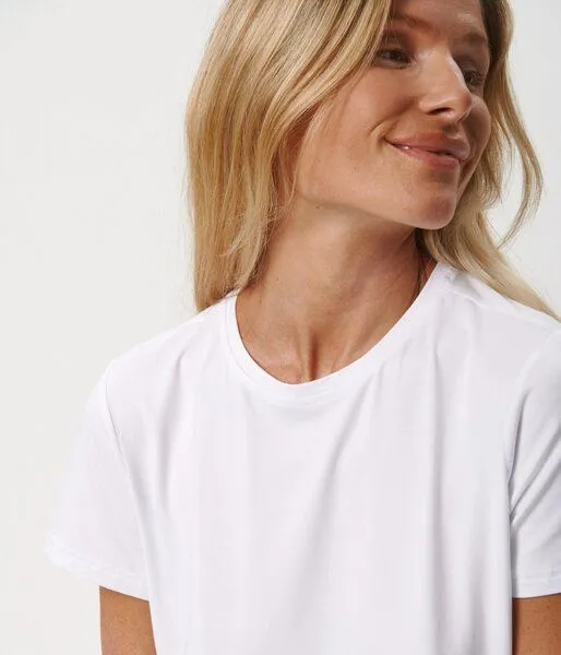 Copenhagen Bamboo Copenhagen Bamboo Weißes Kurzarm-T-Shirt aus Bambus – Produktbild 3 von 4