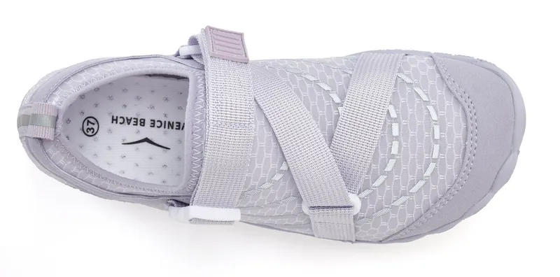 VENICE BEACH VENICE BEACH Badelatsche, Badeschuhe, Badeschlappe, Barfußschuh, leichter Slipper Aquaschuh Wasserschuh schnelltrocknend mit ultraleichter Sohle VEGAN, Lila, – Produktbild 4 von 5
