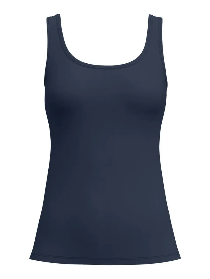 CALIDA CALIDA Unterhemd Essential Cotton Damen (1-St) weich, elastisch und zeitlos, Blau, – Produktbild 1 von 5