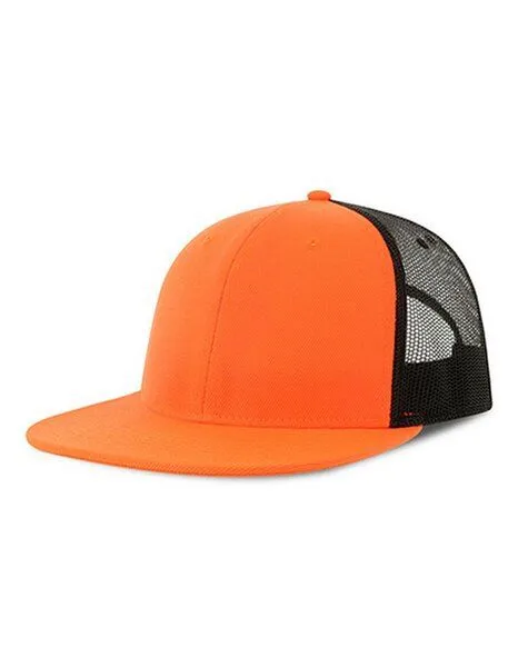 Atlantis Headwear Atlantis Headwear Mesh Cap Truckercap Flacher Schirm, Bunt, – Produktbild 5 von 6