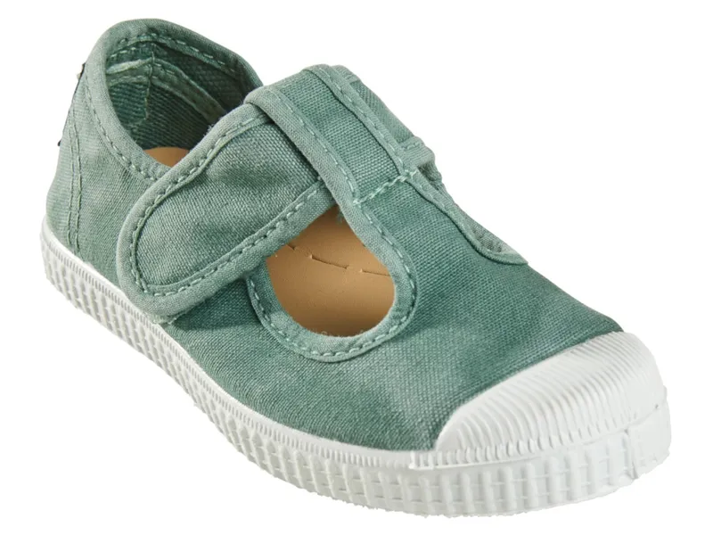 Natural World Natural World Kinder Schuhe mit Klettverschluss, Grün, – Produktbild 1 von 2