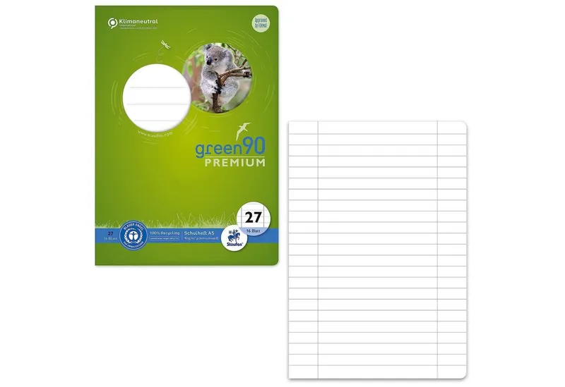 Staufen Staufen Schulheft premio DIN A5, 90 g/m², Lineatur 27 – Produktbild 4 von 7