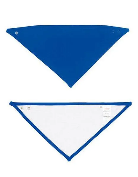 Babybugz Babybugz Baby Lätzchen Spucktuch beidseitig tragbar Vegan Bio Baumwolle, White/cobalt blue, – Produktbild 2 von 3