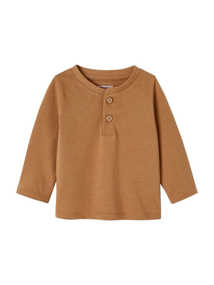 Vertbaudet Vertbaudet Langarmshirt 3er-Pack Baby Langarmshirts BASIC 3er-Pack, Beige, – Produktbild 2 von 2