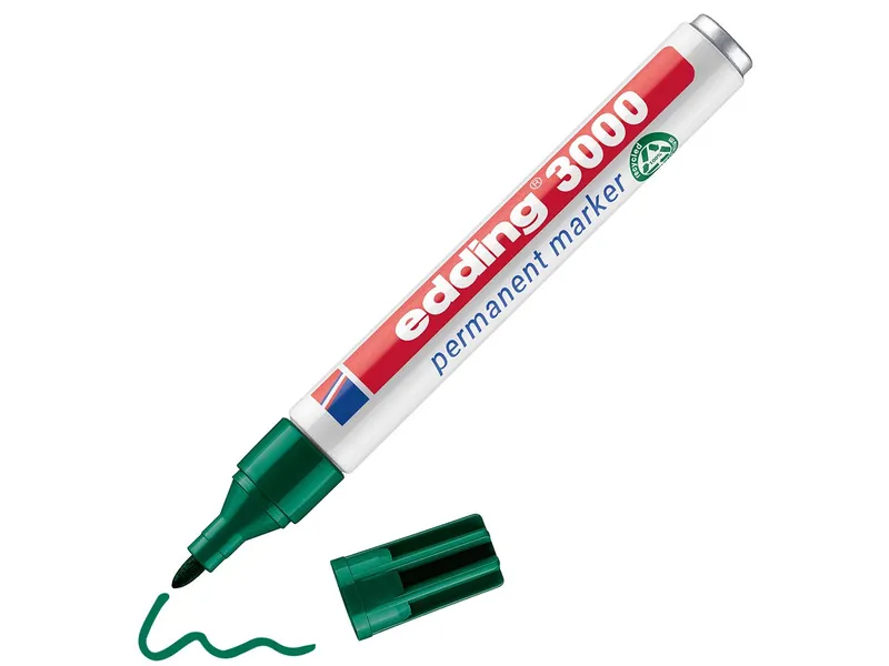 Edding Edding Permanentmarker "3000" grün – Produktbild 2 von 5