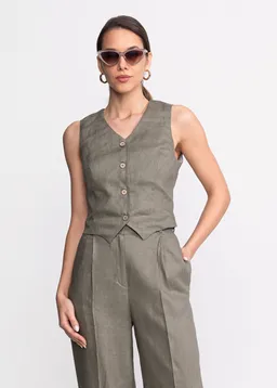 De IONESCU De IONESCU Damen vegan Set Figa Leinen – Produktbild 1 von 1