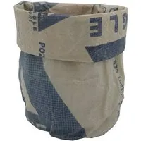 Nyuzi Blackwhite Nyuzi Blackwhite Korb | Upcycling Aufbewahrungskorb aus recyceltem Zementsack – Produktbild 1 von 1