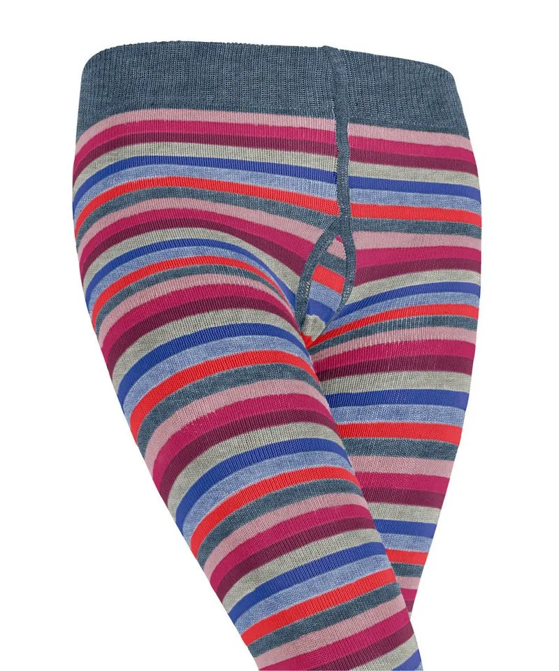 Esprit Strickstrumpfhose Multicolor Stripe matt, rutschfest, Blau, – Produktbild 3 von 4