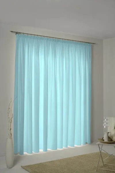 Nature by Adam Nature by Adam Vorhang aus 100% Bio-Baumwolle - Made in Germany - Uni Collection, Helltürkis, – Produktbild 7 von 7