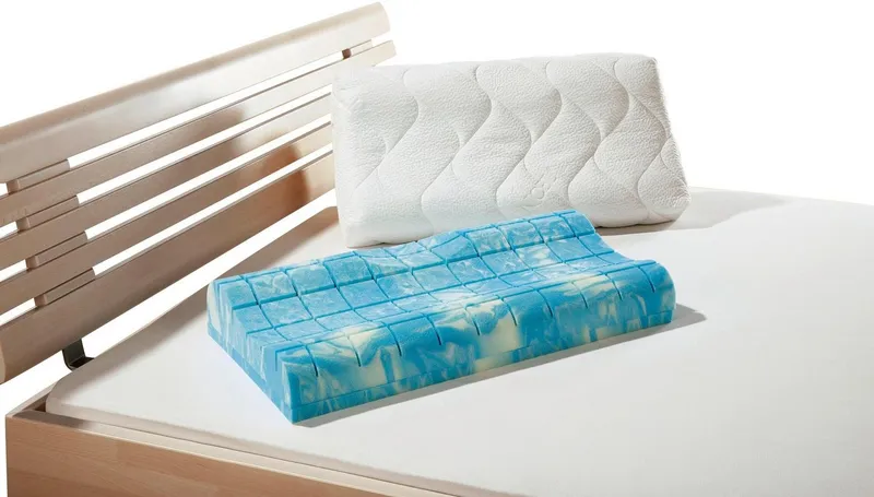 fan Nackenstützkissen Gelax, Füllung: Mit Füllung, Seitenschläfer, Rückenschläfer, anatomische Form, optimale Entspannungshilfe, Weiß, – Produktbild 2 von 3