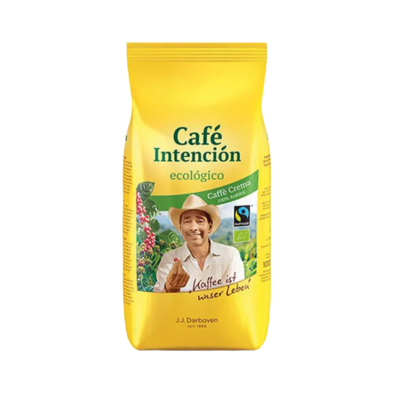 J.j.darboven J.J.Darboven Fairtrade Café Intención ecológico Café Crema, Bio-Kaffee, Ganze Bohne, 1 kg – Produktbild 1 von 1
