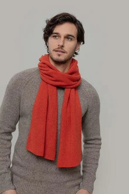 Rifo Rifo Kaschmir Rippstrick-Schal Modell: Federico, Grey calce, – Produktbild 1 von 1