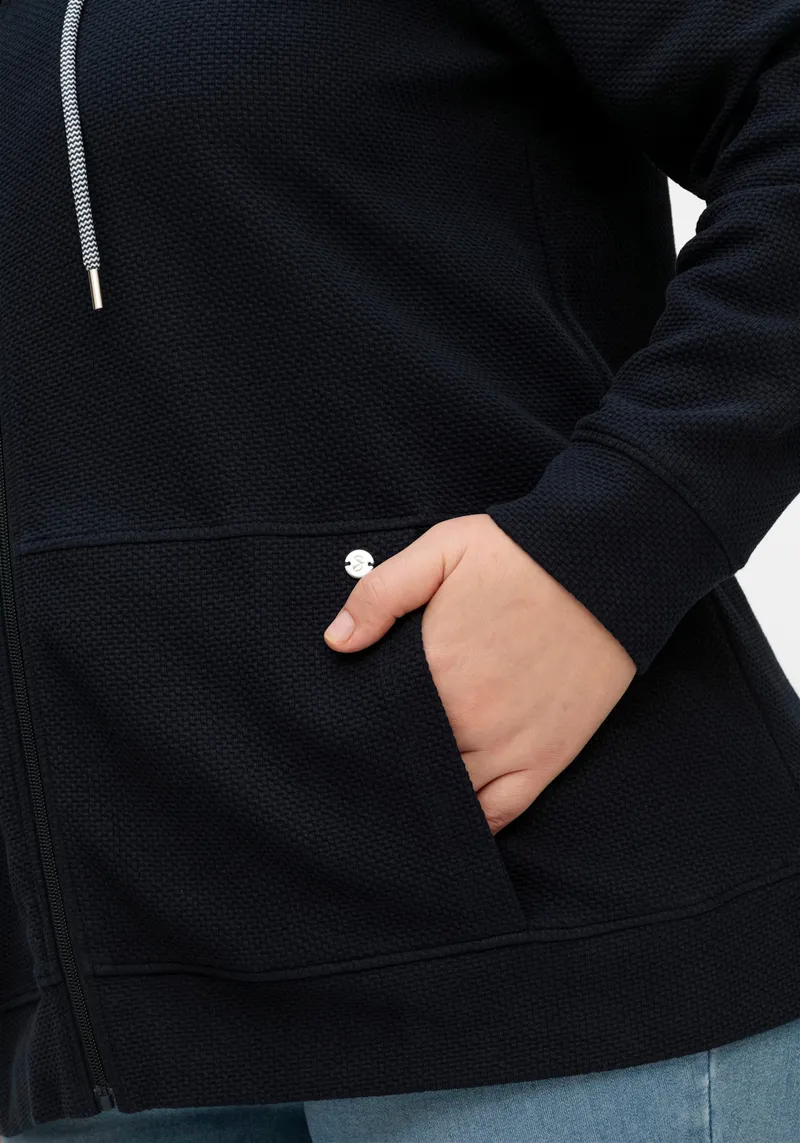 sheego Sweatjacke, Nachtblau, – Produktbild 2 von 2