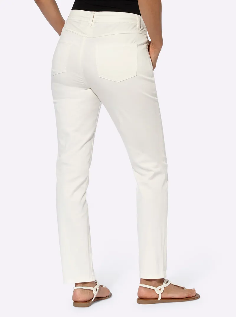 Witt 5-Pocket-Jeans ecru, Ecru, – Produktbild 2 von 3