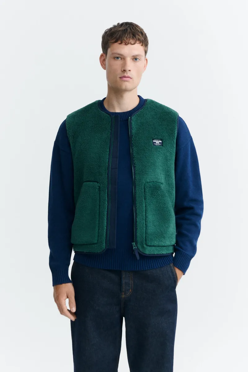 thinking mu Thinking MU Herren vegan Weste Troy Green, Grün, – Produktbild 2 von 2