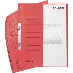 Falken Falken Einhakhefter mit halbem Deckel 250g/m² rot – Produktbild 1 von 1