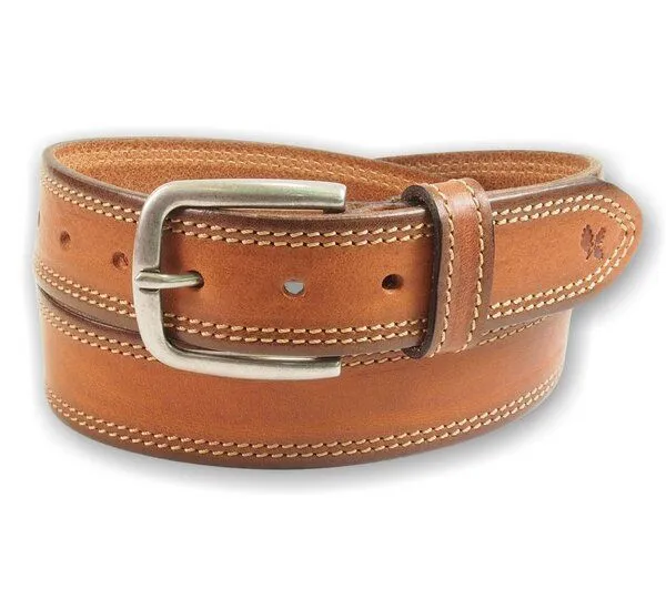 Greenbelts Greenbelts Herren Ledergürtel YORK, Cognac, – Produktbild 2 von 4