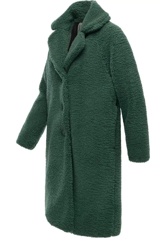 ragwear ragwear Fellimitatmantel Tedyco YOUMODO flauschige Übergangsjacke aus kuscheligem Teddyfleece, Grün, – Produktbild 3 von 3