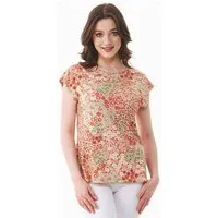 ORGANICATION ORGANICATION T-Shirt aus LENZING ECOVERO mit Blumenmuster, Rosa(bloom baby), – Produktbild 1 von 1