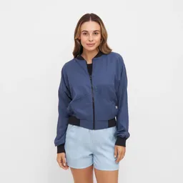 WiDDA Widda Damen vegan Jacke Bomber Reversible Turner Graphic/Blue – Produktbild 1 von 1