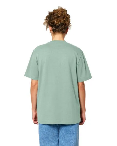 YTWOO YTWOO Nachhaltiges schweres Unisex T-Shirt, Türkis, – Produktbild 4 von 4