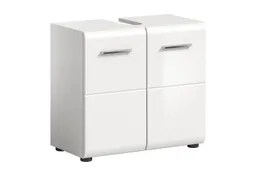 xonox.home Waschbeckenunterschrank Weiß Hochglanz Melamin Modern 60x54x32 cm – Produktbild 1 von 1