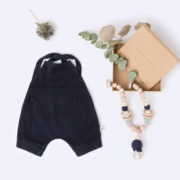 NoniKids Berlin NoniKids Berlin NoniKids Geschenkebox *Romper Wagenkette navy* I GOTS & Bio – Produktbild 2 von 2