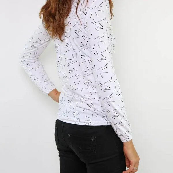 Gary Mash GARY MASH Longsleeve Ninette aus Modal®-Mix, Weiß, – Produktbild 4 von 4