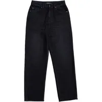Lovjoi LOVJOI Damen vegan Gerade Jeans Medlar Overdyed Schwarz – Produktbild 1 von 1