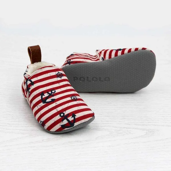 Pololo Pololo Barfuß-Hausschuhe aus Seaqual Yarn, Futter aus Baumwolle (organic) vegan, Anker, – Produktbild 4 von 4