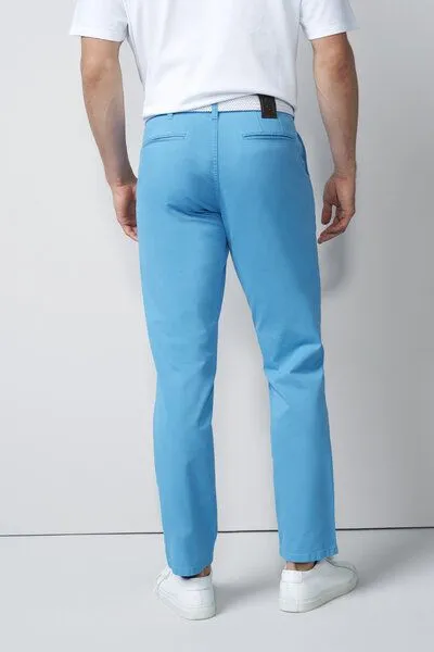 M 5 BY MEYER M 5 BY MEYER Baumwoll-Tencel Chino, Blau (hellblau), – Produktbild 4 von 5