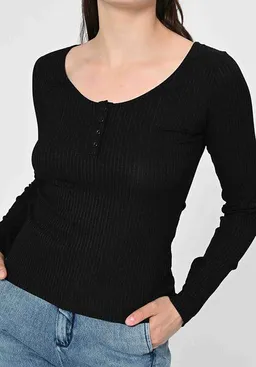 Lovjoi Lovjoi Longsleeve ARACEA figurbetontes Longlseeveshirt – Produktbild 1 von 1