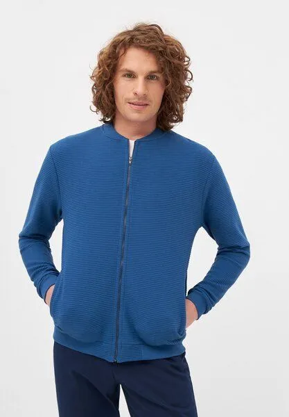 Givn Berlin Givn Berlin Blouson CARTER aus Bio-Baumwolle (Rib), Ocean blue (rib), – Produktbild 1 von 4