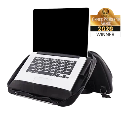 R-Go Tools R-Go Tools Laptoptasche R-Go Viva, Vollnarbenleder, mit integriertem Laptop-Ständer, Schulterriemen, Schwarz, – Produktbild 3 von 3