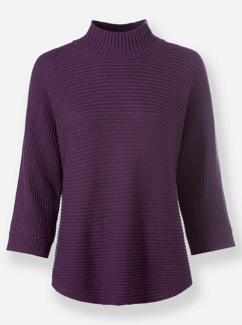heine Stehkragenpullover, Traube, – Produktbild 1 von 2