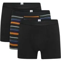 KnowledgeCotton Apparel KnowledgeCotton Apparel 3-Pack Boxershorts STRIPE aus Bio-Baumwolle, Mehrfarbig-multi-color, – Produktbild 1 von 1