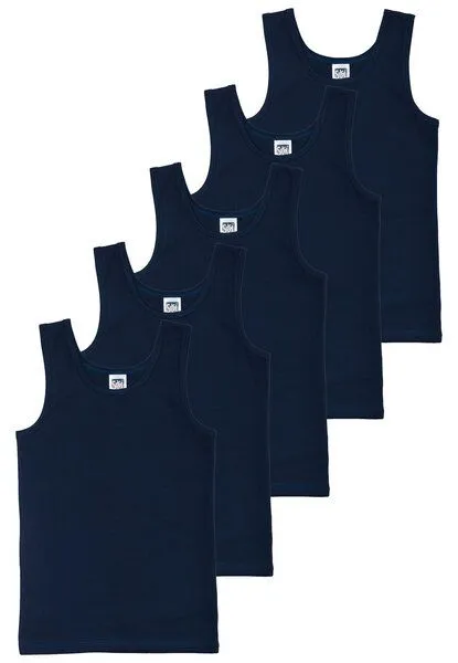 Sweety for kids Sweety for kids Jungen Unterhemd, 5er Pack, Navy, – Produktbild 1 von 2