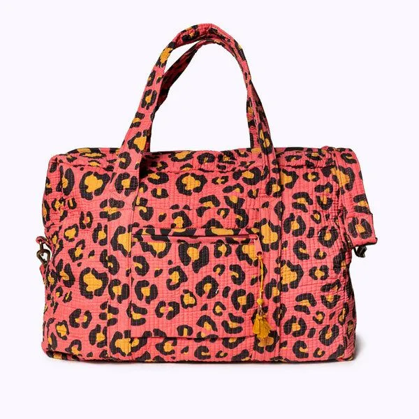 KIKOONI KIKOONI handgefertigte große Reisetasche TRAVELER BAG, Oh leo sunset, – Produktbild 4 von 4