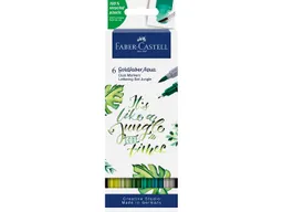 Faber-Castell Faber-Castell Aquarell-Marker "Jungle" Goldfaber Aqua Dual, Lettering-Set, 6 Stück – Produktbild 1 von 1